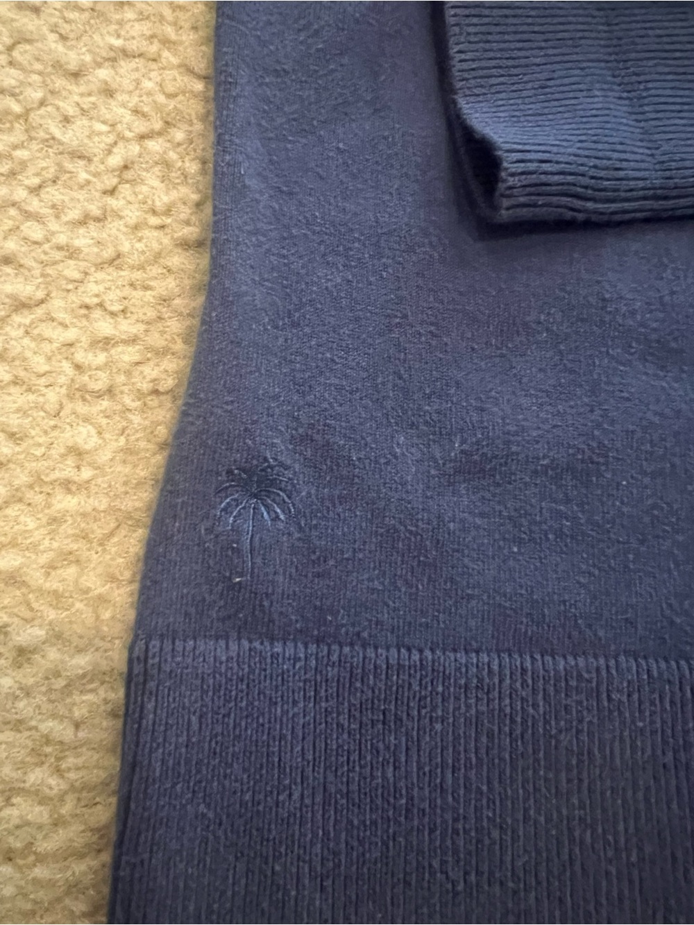 Lilly Pulitzer Navy Scoop-Neck Button Cardigan - Picture 4 of 6